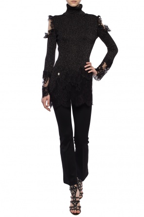 Openwork ribbed turtleneck sweater, zdjęcie 2 Openwork ribbed turtleneck sweater od Philipp Plein